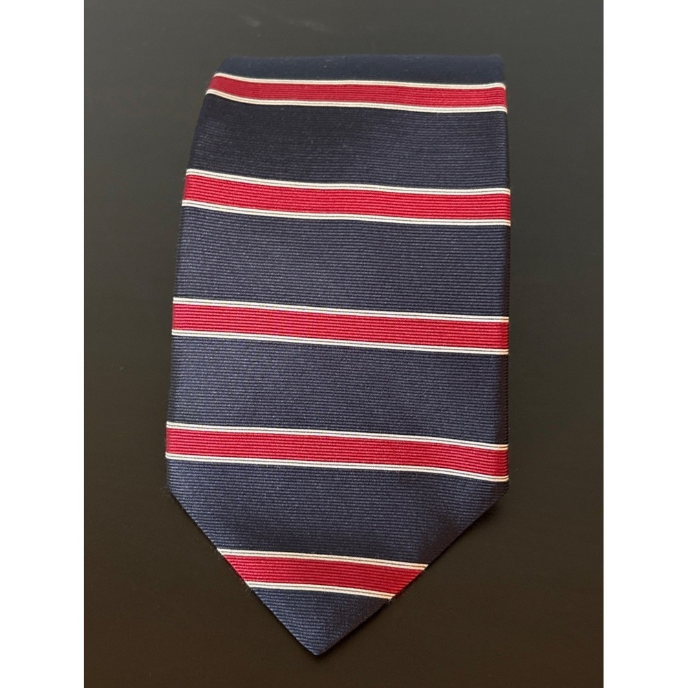 Vintage American Traditions Tie 57.5" Red/White/Blue 3.75" Wide 100% Silk USA